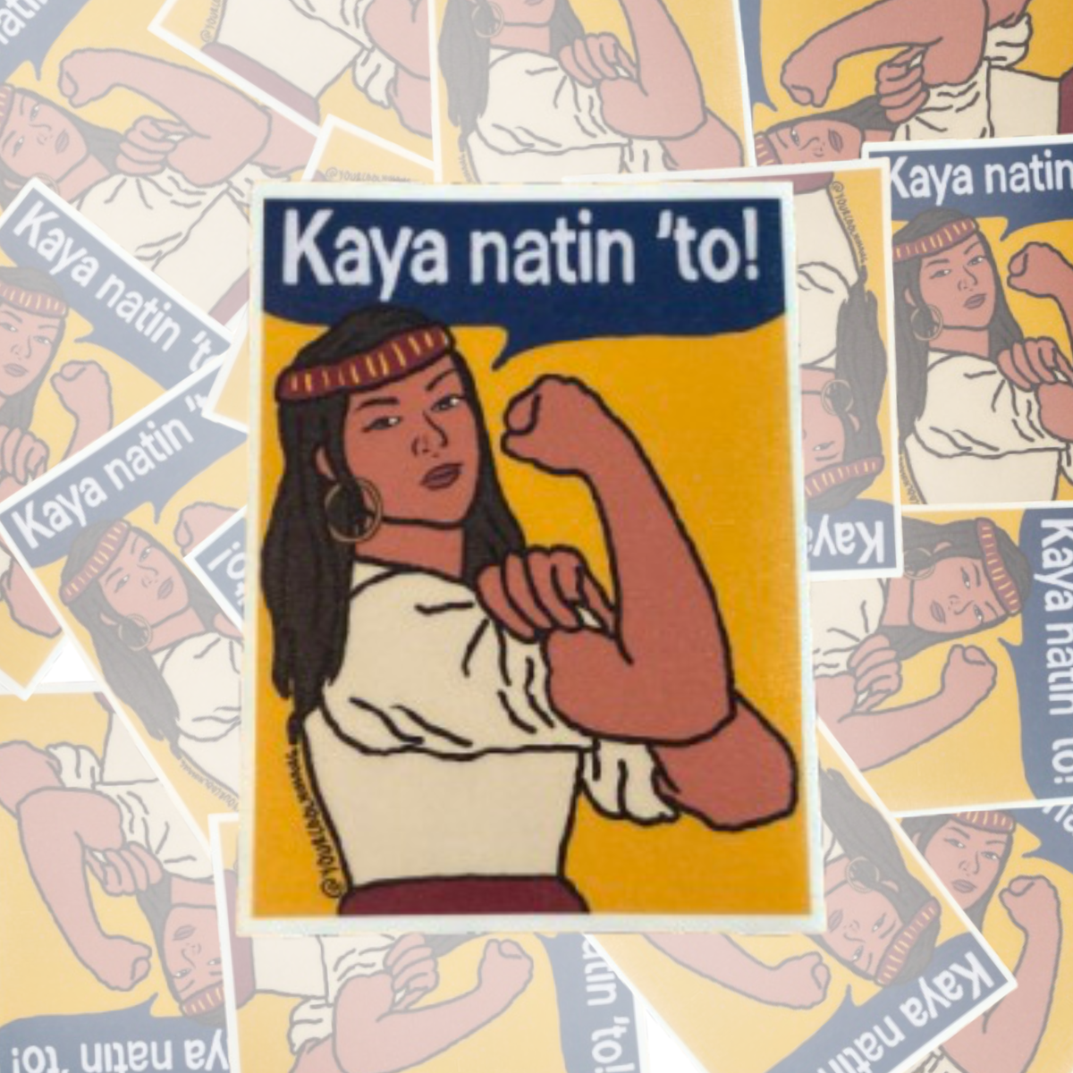Gabriela Silang Rosie the Riveter Feminist Funny Tagalog stickers Filipino Pinoy Philippine Pride