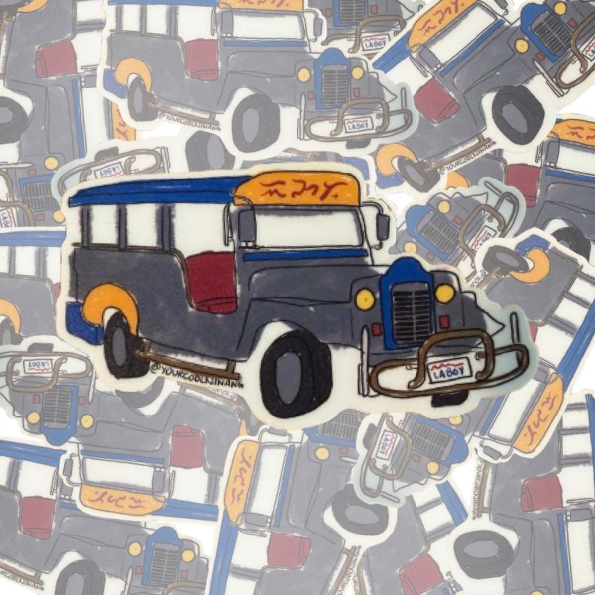 Jeepney Laboy stickers Tagalog Filipino Pinoy Philippine Pride
