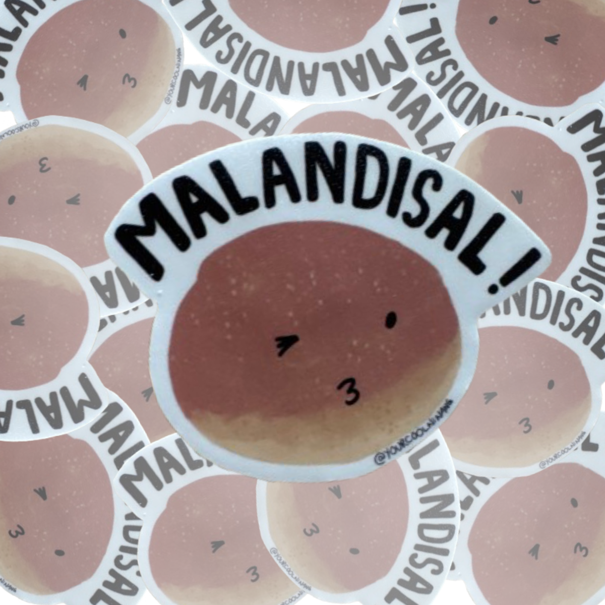 Malandisal Pandisal Funny Tagalog stickers Filipino Pinoy Philippine Malandi Pride Pandesal