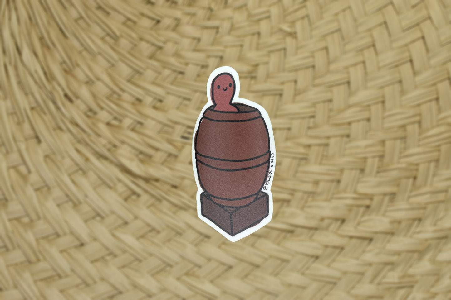 Barrel man baguio wood carved souvenir inspired Funny Tagalog stickers Filipino Pinoy Philippine Pride