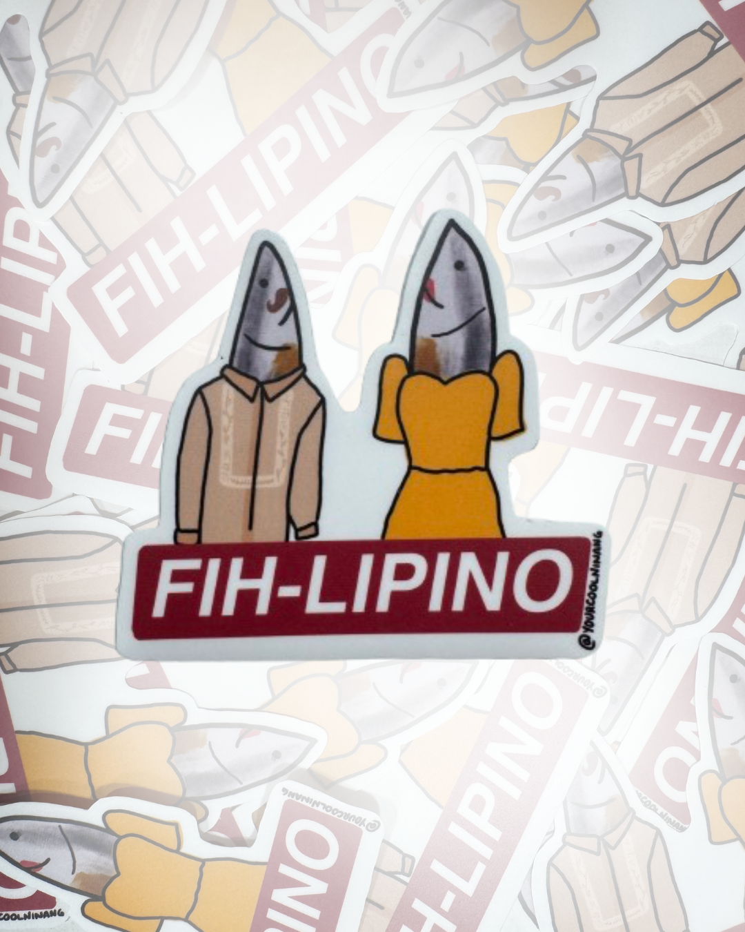 Fih fish meme fih-lipino funny stickers Tagalog Filipino Pinoy Philippine Pride