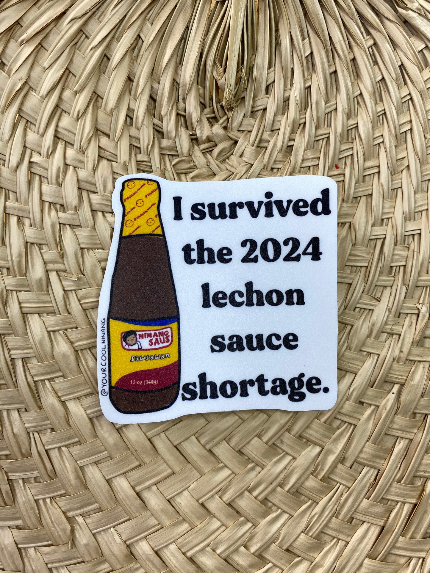 Banana Ketchup and Lechon Sauce Shortage Filipino Sauces Parody Stickers Tagalog