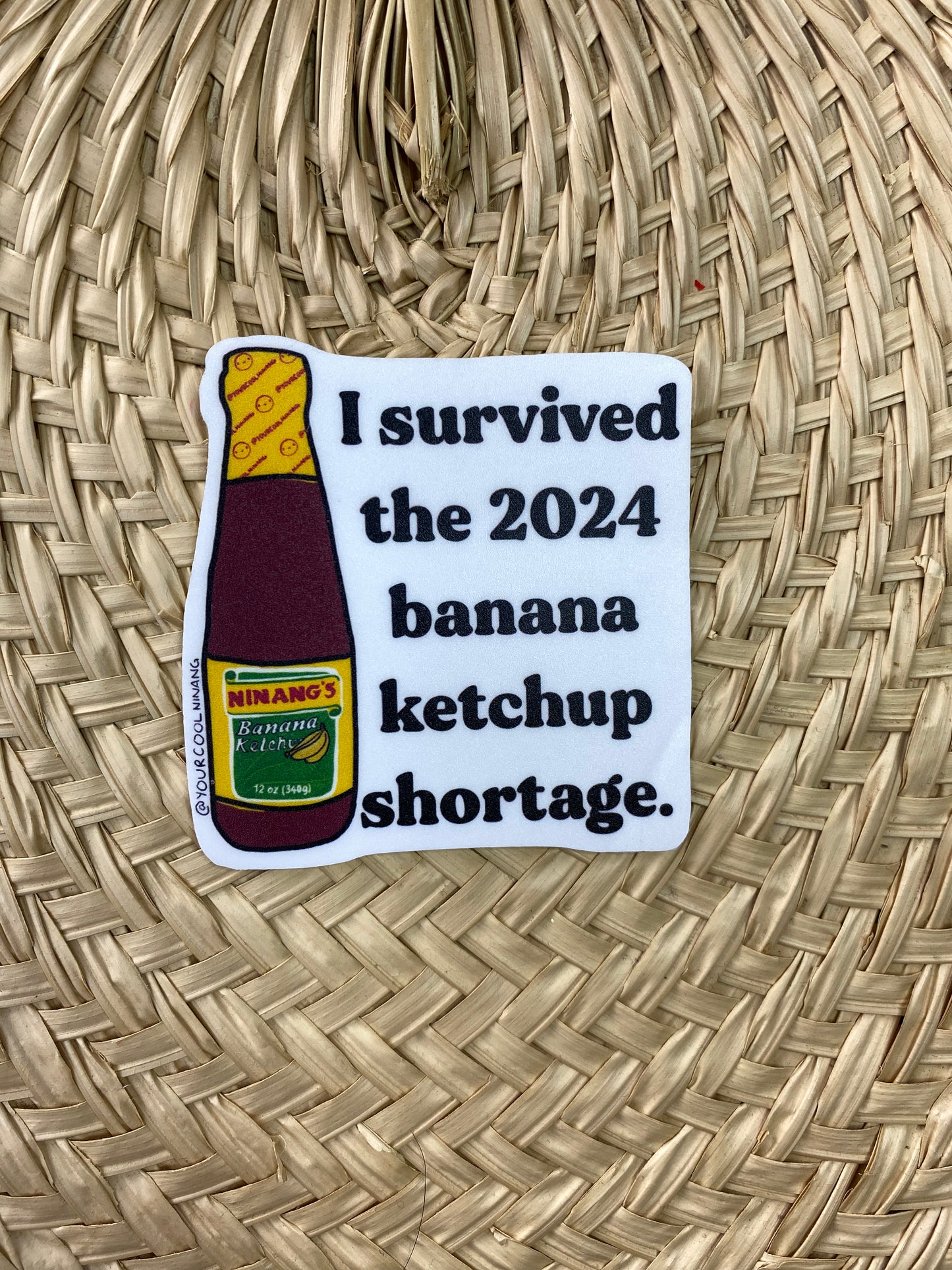 Banana Ketchup and Lechon Sauce Shortage Filipino Sauces Parody Stickers Tagalog