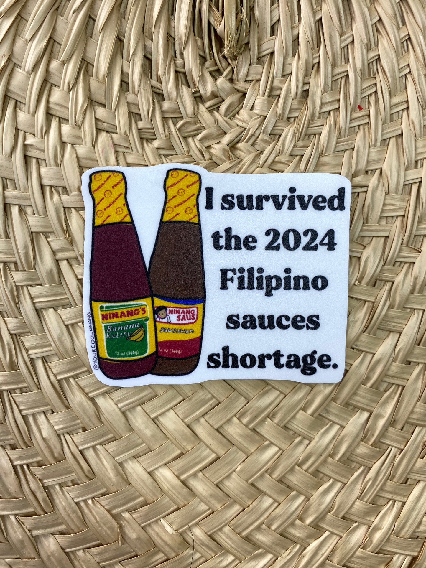 Banana Ketchup and Lechon Sauce Shortage Filipino Sauces Parody Stickers Tagalog