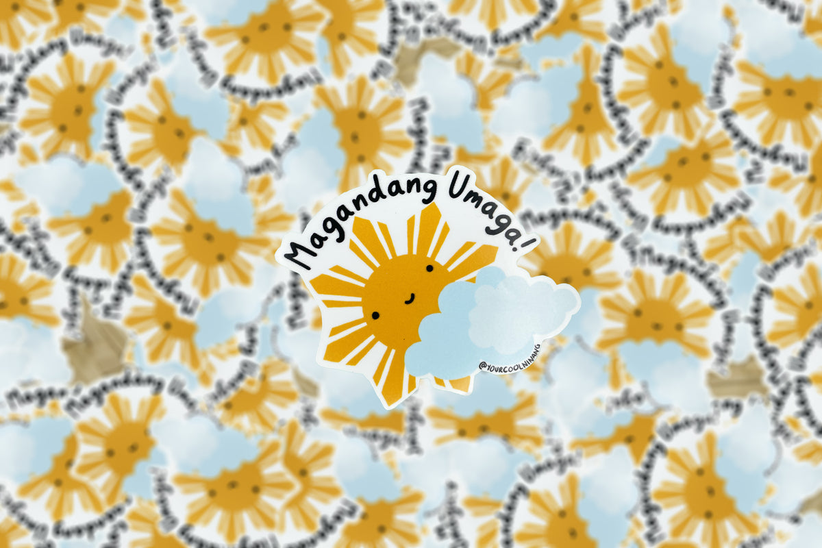 Magandang Umaga stickers Tagalog Filipino Pinoy Philippine Pride