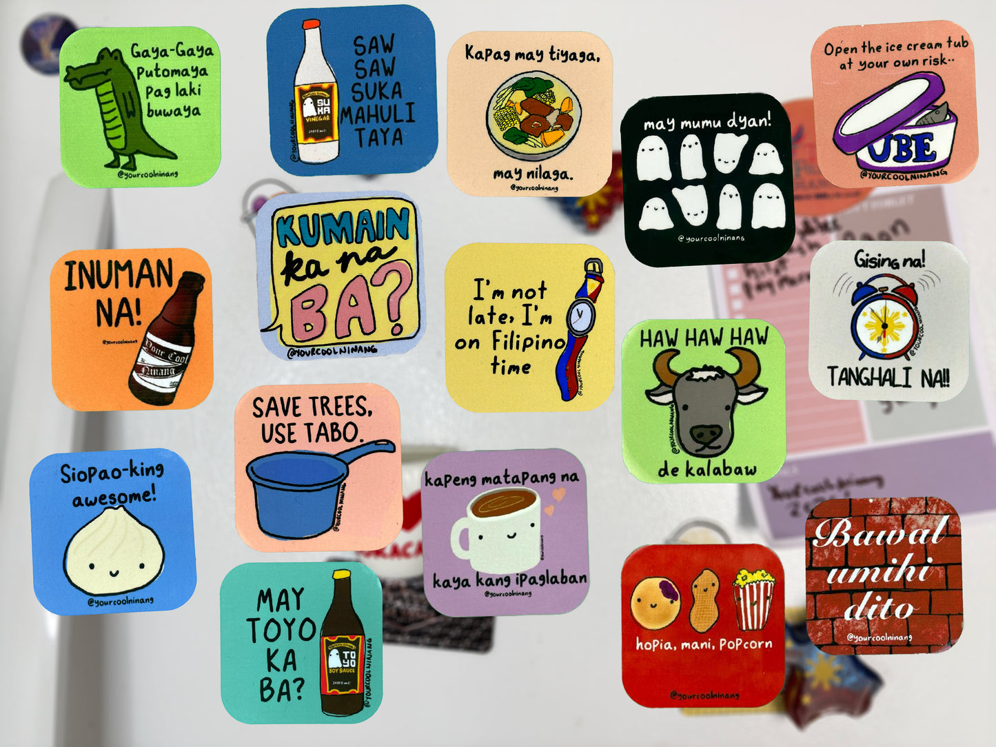Filipino Philippines Tagalog funny phrases magnets