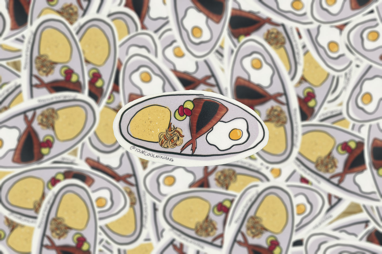Filipino meals stickers: Silogs: Tapsilog, Tocilog, Longsilog, Chicksilog, BBQsilog, Hotsilog, Bangsilog, Porksilog, Tinapasilog