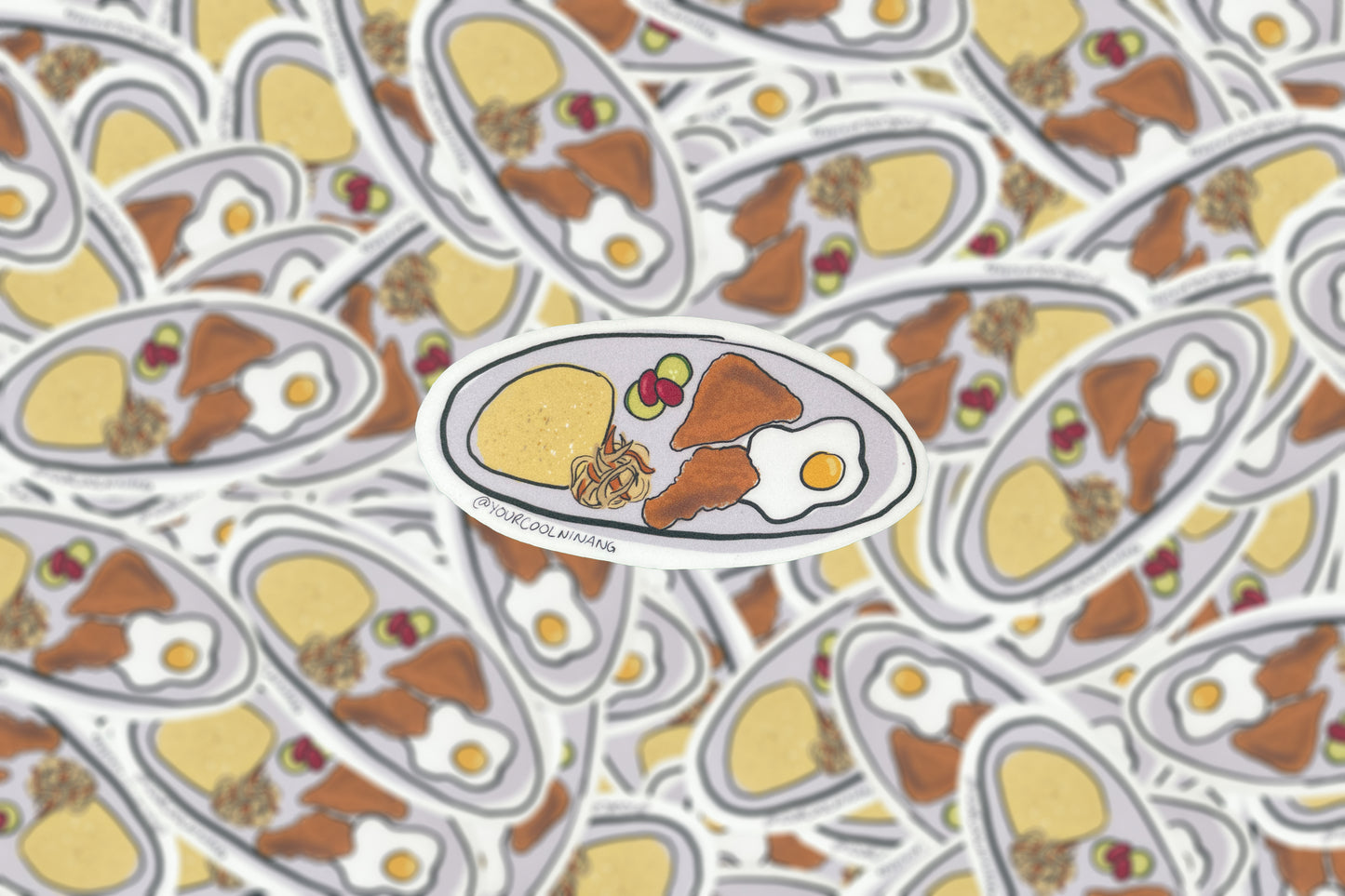 Filipino meals stickers: Silogs: Tapsilog, Tocilog, Longsilog, Chicksilog, BBQsilog, Hotsilog, Bangsilog, Porksilog, Tinapasilog