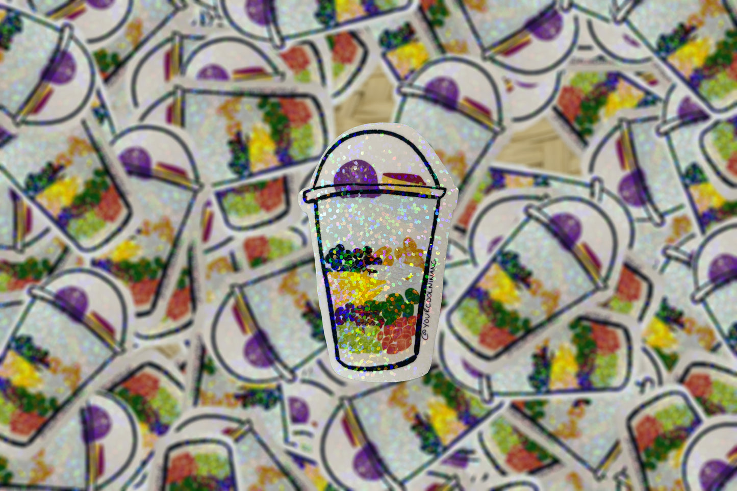 Halo Halo Sticker Filipino dessert food Philippines tagalog ube leche flan
