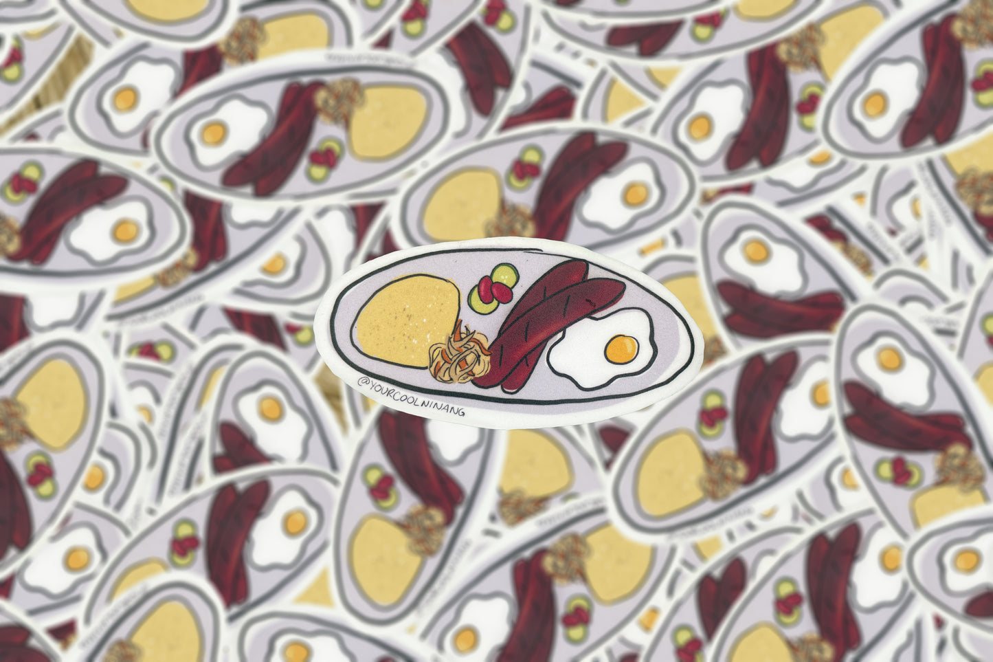 Filipino meals stickers: Silogs: Tapsilog, Tocilog, Longsilog, Chicksilog, BBQsilog, Hotsilog, Bangsilog, Porksilog, Tinapasilog