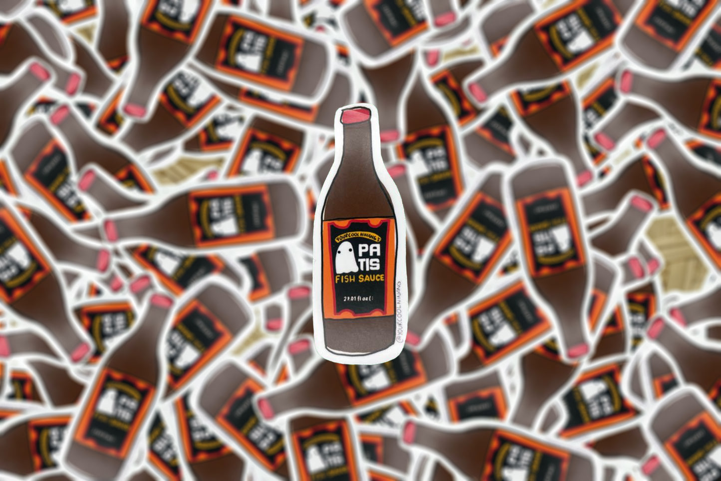 Filipino sauces parody stickers Tagalog Philippines Toyo Suka Patis