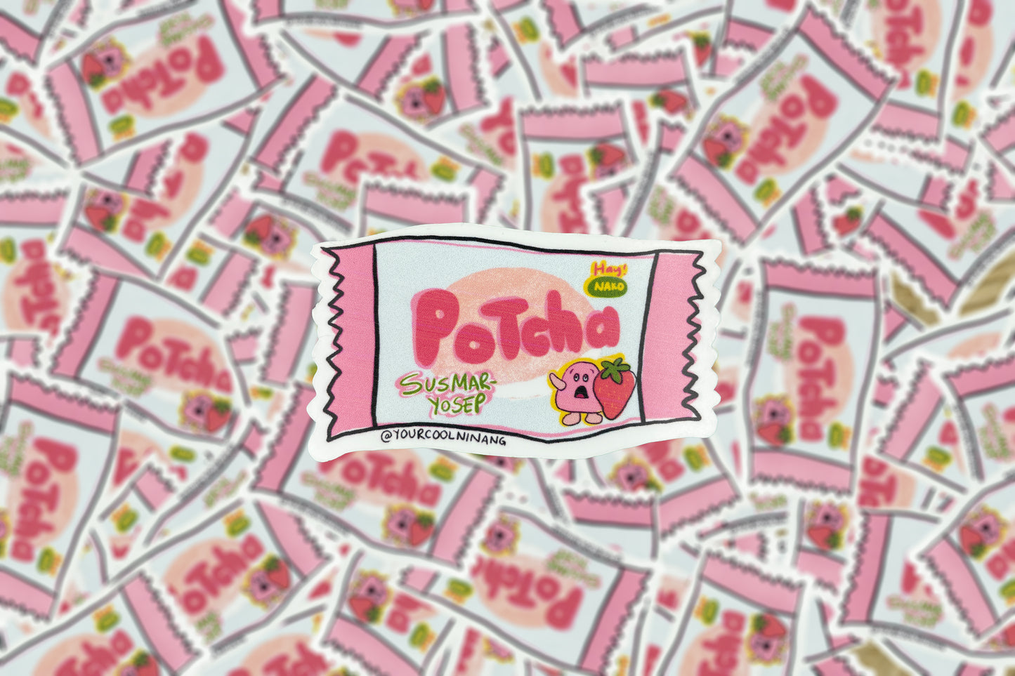 Filipino snacks parody stickers Tagalog Philippines skyflakes Susmaryosep Potcha potchi