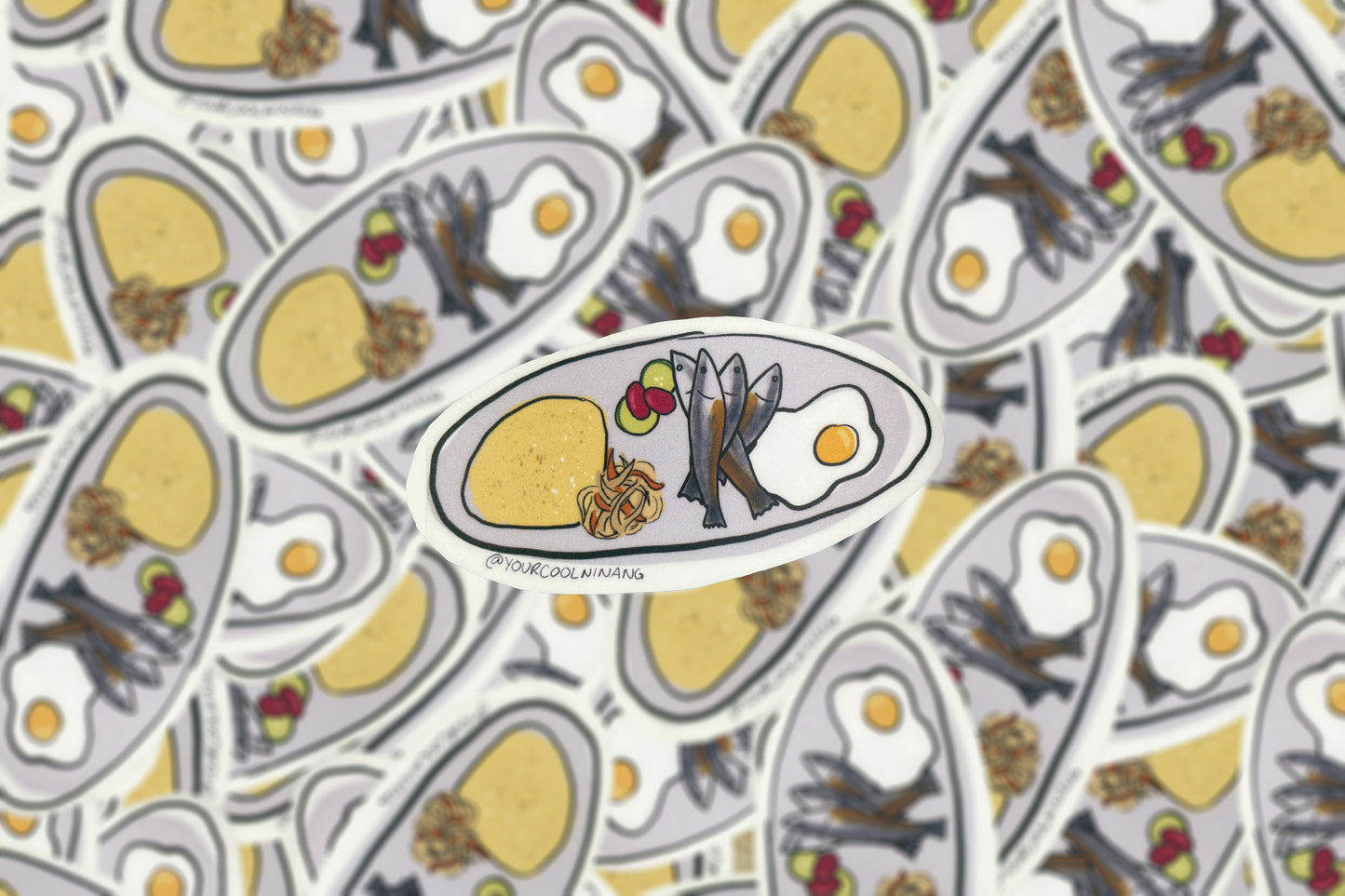 Filipino meals stickers: Silogs: Tapsilog, Tocilog, Longsilog, Chicksilog, BBQsilog, Hotsilog, Bangsilog, Porksilog, Tinapasilog
