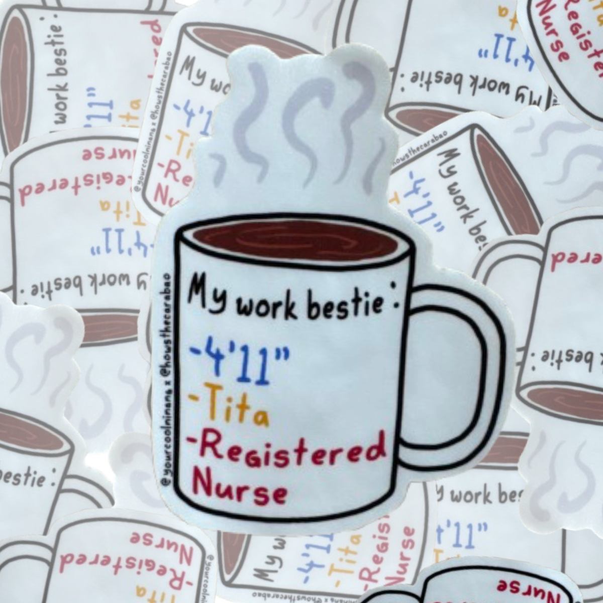 Tita Work Bestie Filipina Nurse funny stickers Tagalog Filipino Pinoy Philippine Pride