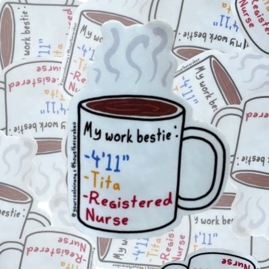 Tita Work Bestie Filipina Nurse funny stickers Tagalog Filipino Pinoy Philippine Pride
