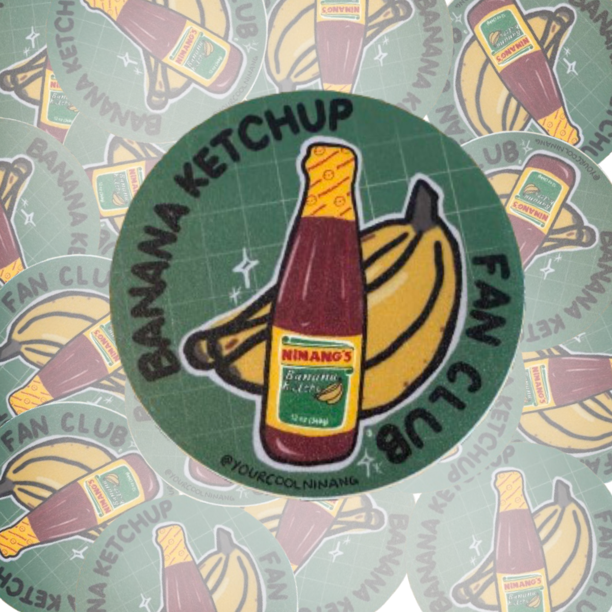 Banana Ketchup Fan Club Funny Tagalog stickers Filipino Pinoy Philippine Pride funny
