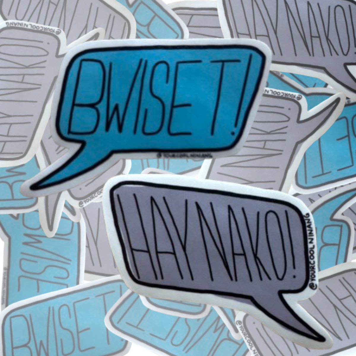 Bwiset Hay Nako Funny Tagalog stickers Filipino Pinoy Philippine Pride