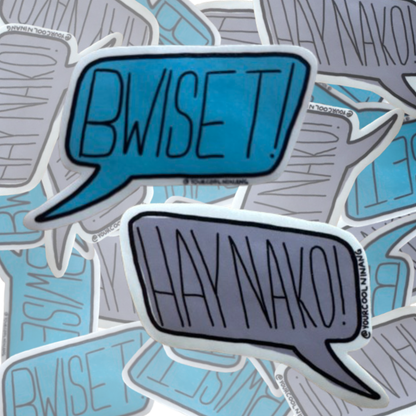 Bwiset Hay Nako Funny Tagalog stickers Filipino Pinoy Philippine Pride