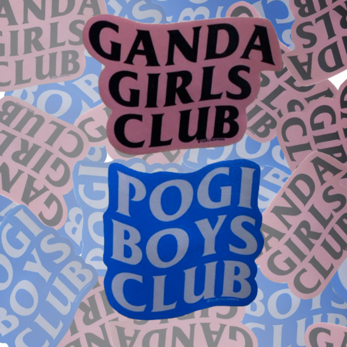 Pogi Boys Club Ganda Girls Club funny filipino Tagalog Philippines stickers