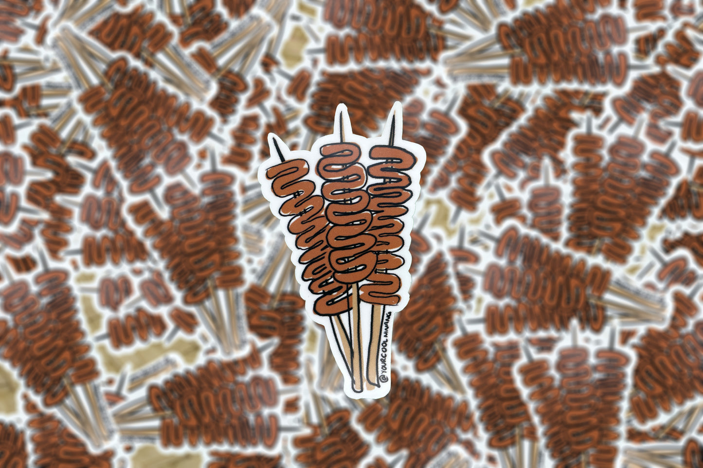 Isaw Philippines street food Tagalog stickers Filipino Pinoy Chicken Gizzard Philippine Pride