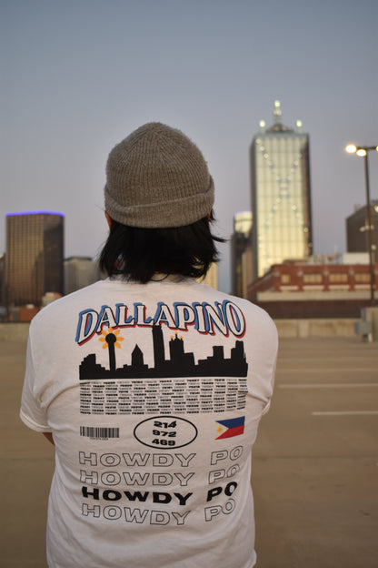 DALLAPINO Howdy Po! Dallas skyline tee