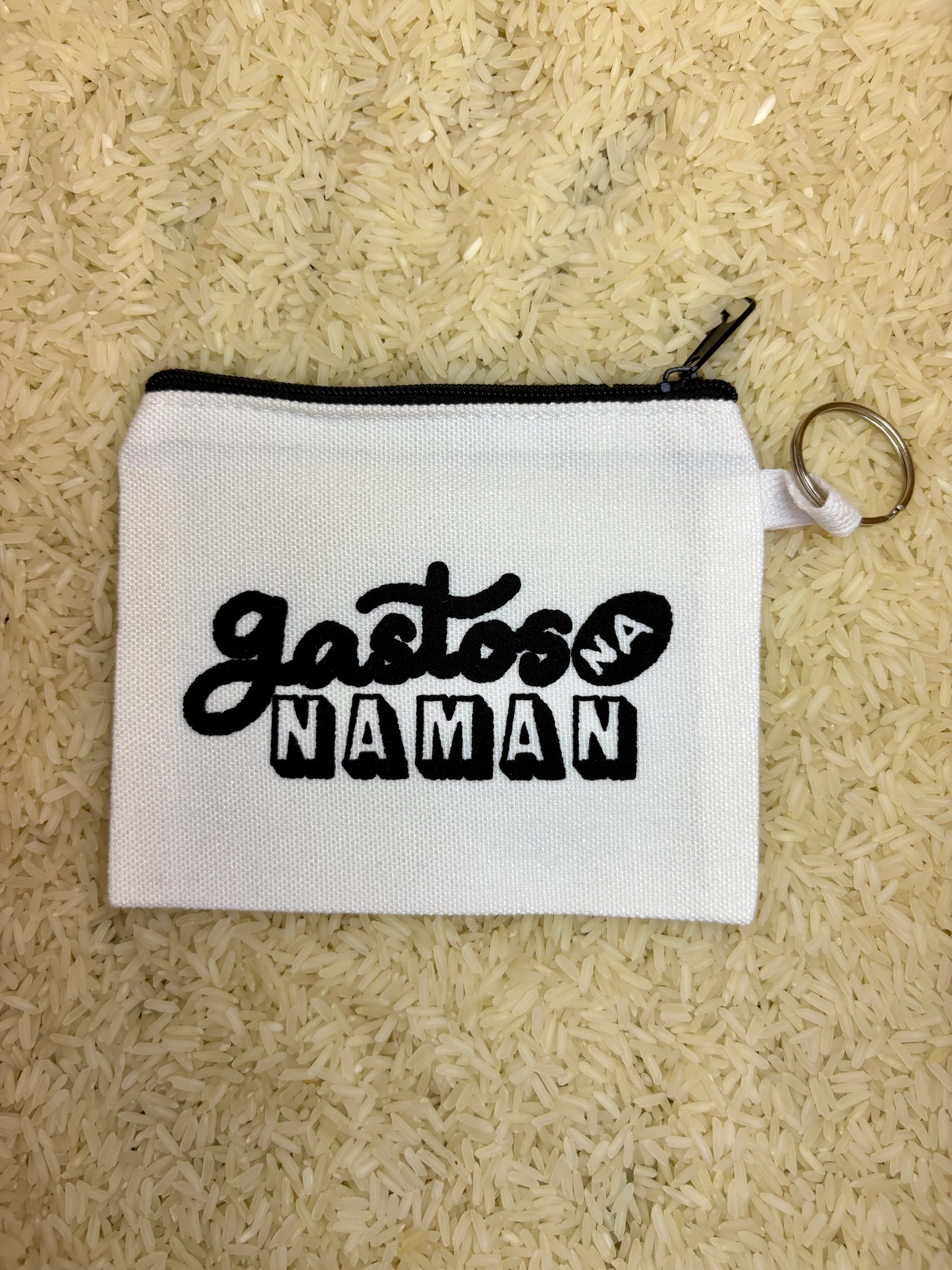 Zip coin purse pouches funny Filipino Philippines Tagalog dasurv gastadora walang ipon club Sukli