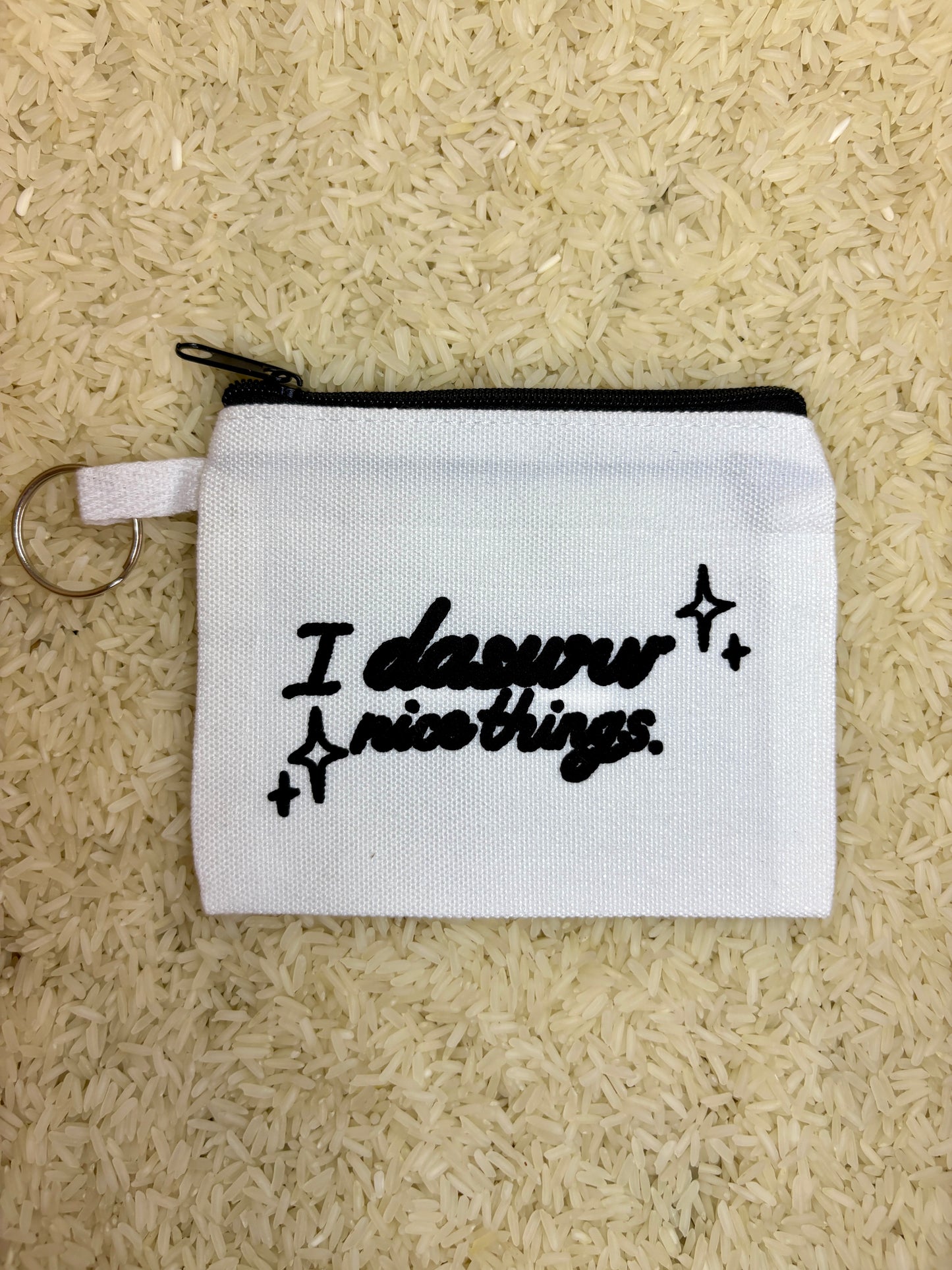 Zip coin purse pouches funny Filipino Philippines Tagalog dasurv gastadora walang ipon club Sukli