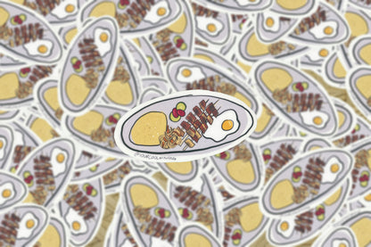 Filipino meals stickers: Silogs: Tapsilog, Tocilog, Longsilog, Chicksilog, BBQsilog, Hotsilog, Bangsilog, Porksilog, Tinapasilog