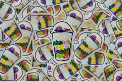 Halo Halo Sticker Filipino dessert food Philippines tagalog ube leche flan