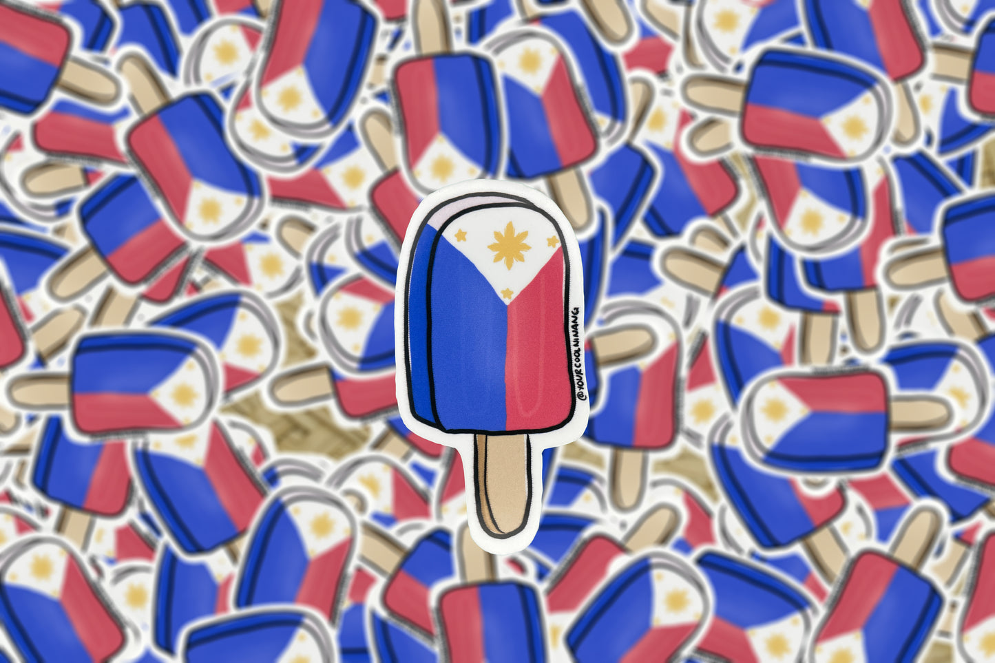 Popsicle Philippines flag street food Tagalog stickers Filipino Pinoy Philippine Pride