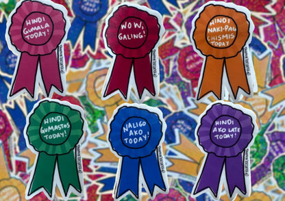 Adulting Awards in Filipino Tagalog sticker Funny
