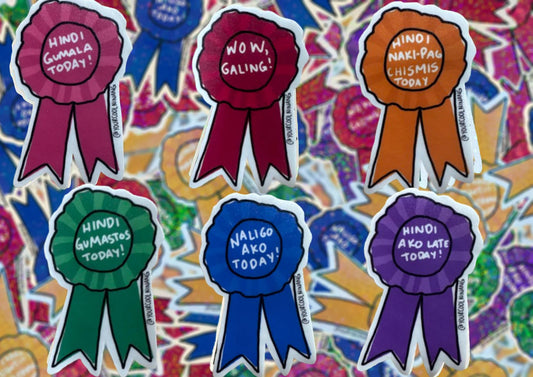 Adulting Awards in Filipino Tagalog sticker Funny