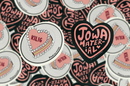 Jowa Material Kilig stickers Tagalog Filipino Pinoy Philippine Pride Funny Tagalog stickers