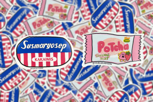 Filipino snacks parody stickers Tagalog Philippines skyflakes Susmaryosep Potcha potchi